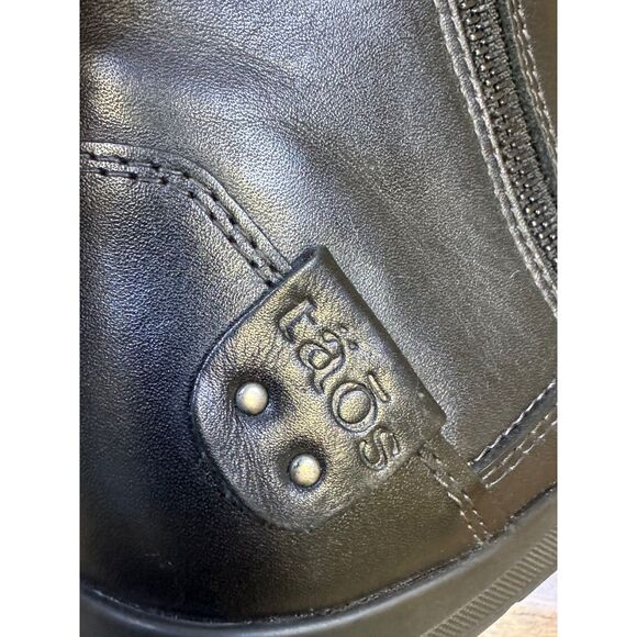 TAOS Select Black Leather Ankle Booties, Double Zip, Sz 10 - Picture 8 of 12